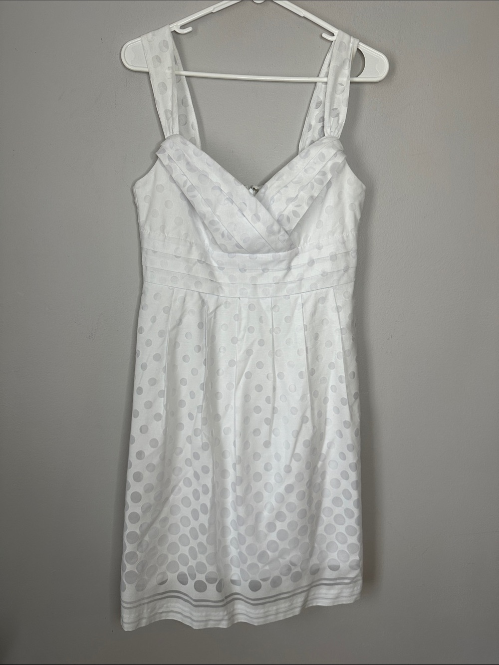 Blu Sage White Polka Dot Sleeveless Sundress size 4